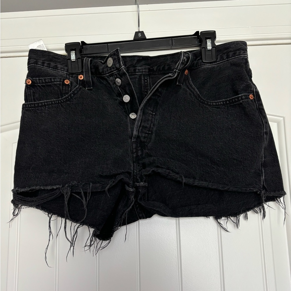 Levi 501 Distressed Denim Shorts